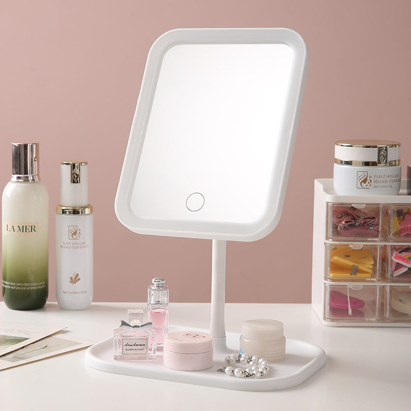 Vanity mirror with lamp