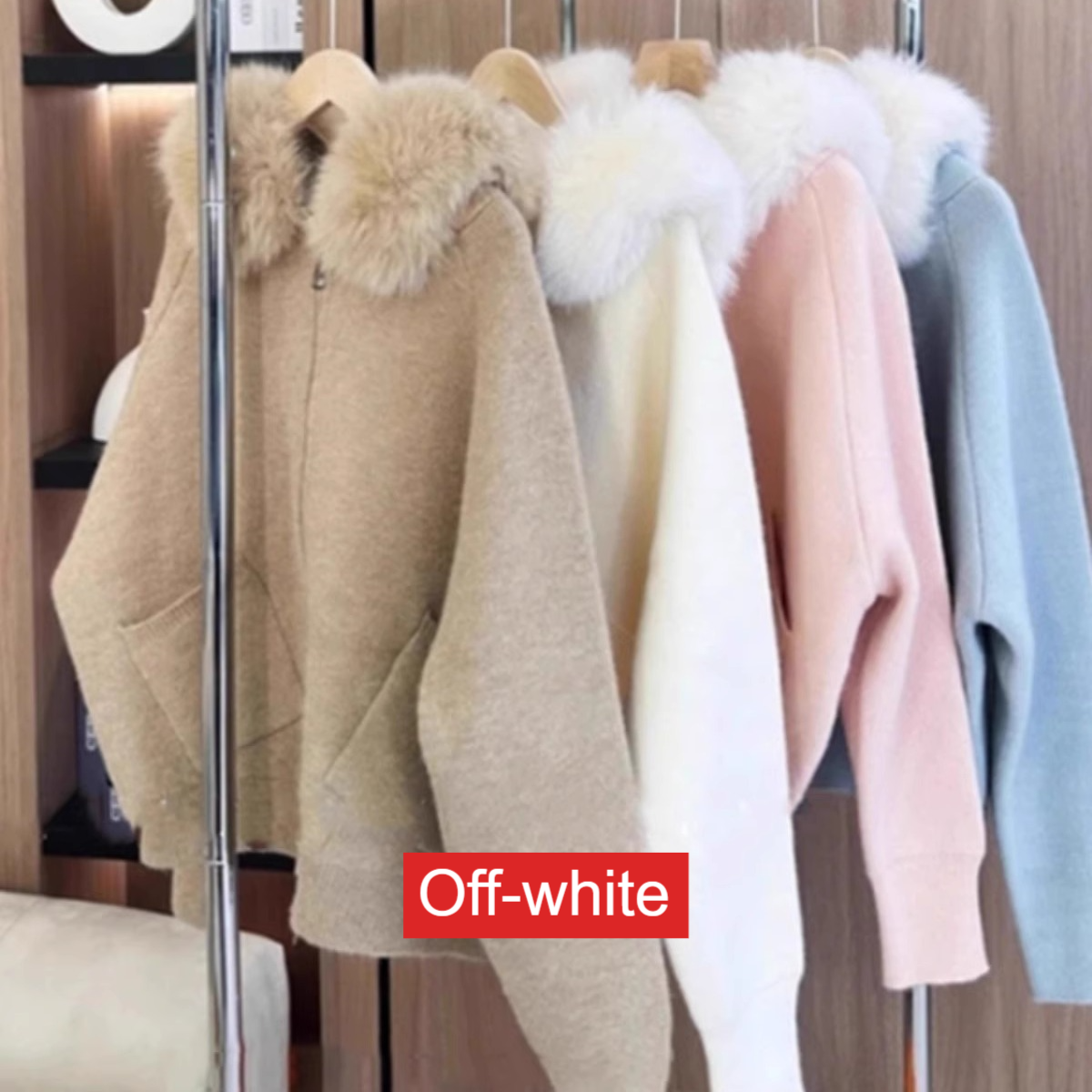 Hooded sweater coat