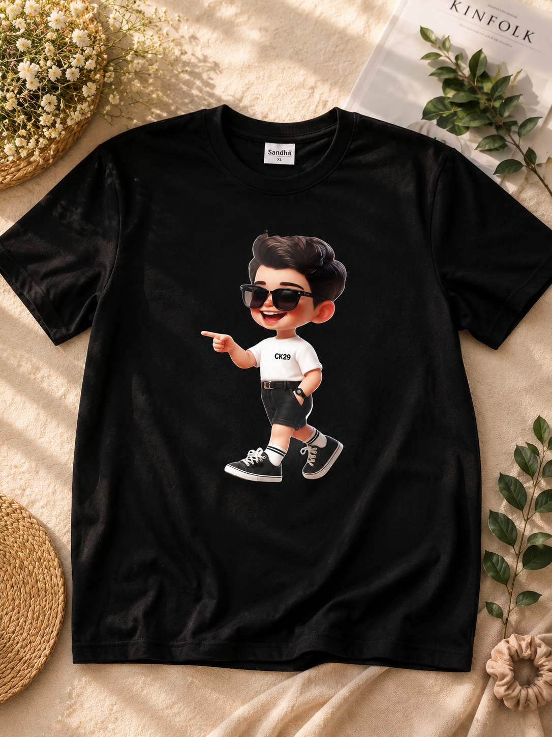 Premium Custom Printed T-Shirt – Personalize with Your Name, Photo & Logo