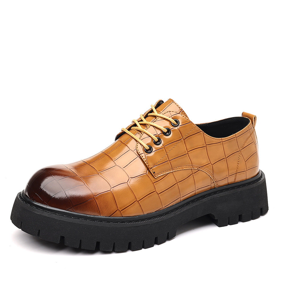 Men's thick-soled height-increasing shoes