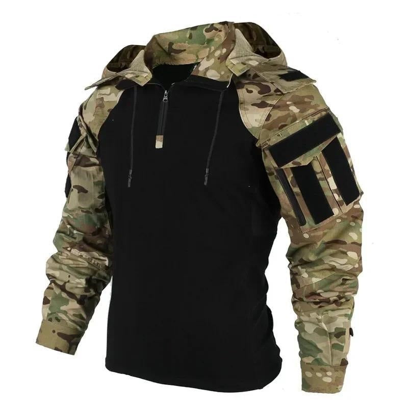 Long-sleeved men's loose camouflage outdoor jacket