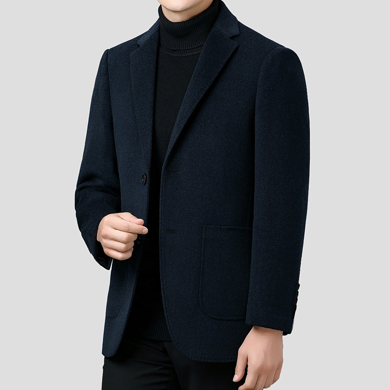 Double-Faced Wool Business Coat