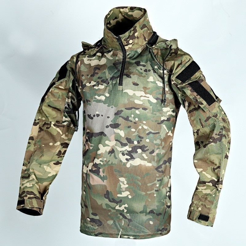 Long-sleeved men's loose camouflage outdoor jacket