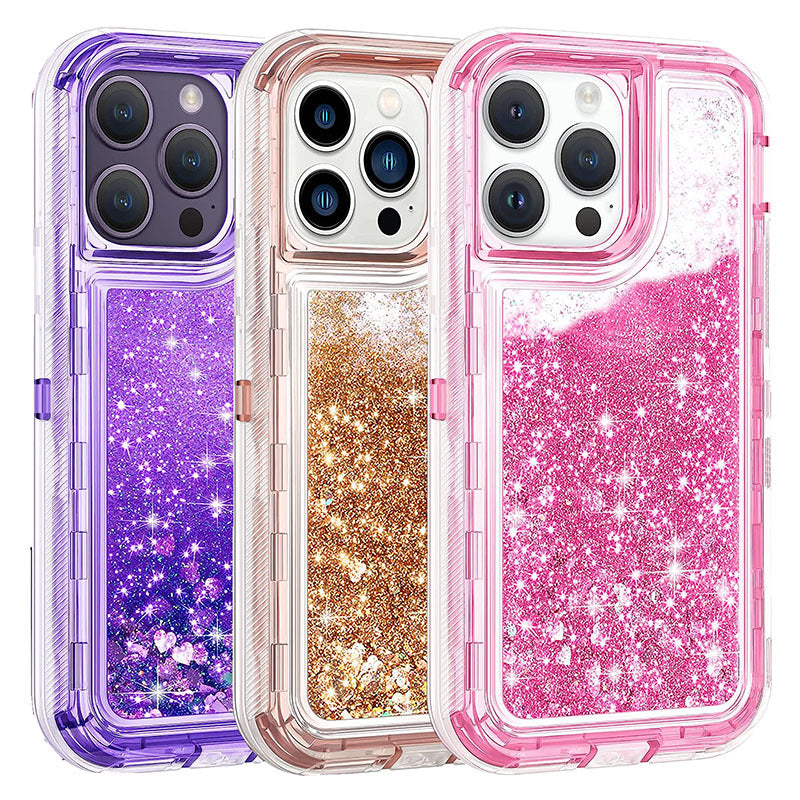 Liquid Sand Three-In-One Anti-Fall Phone Case