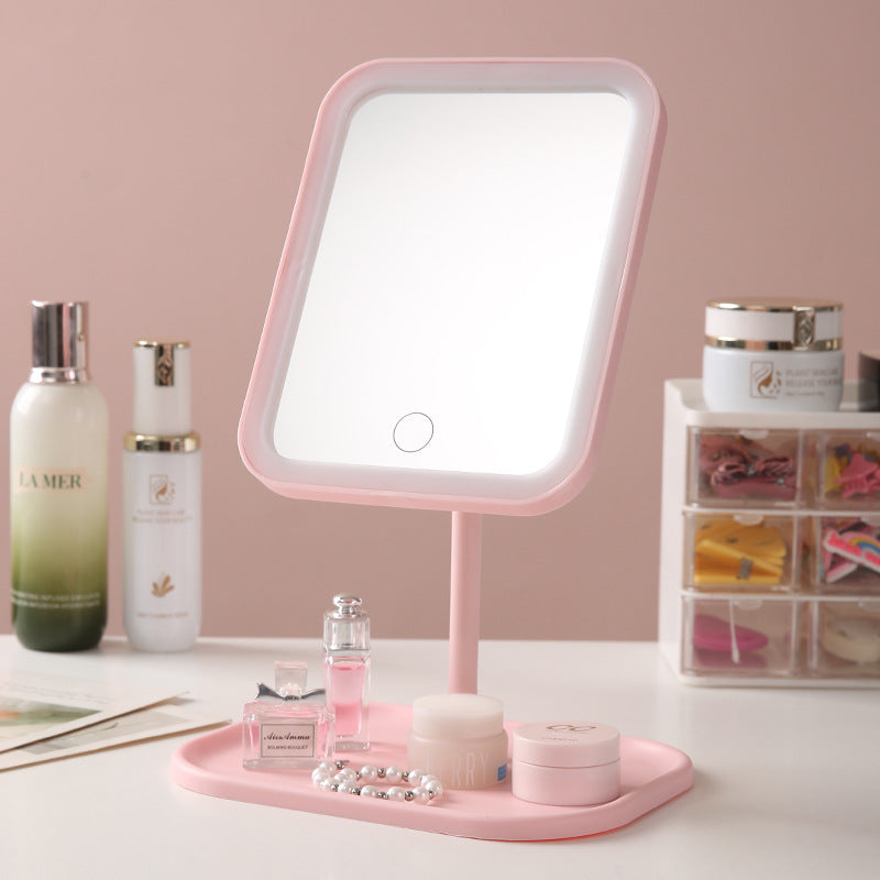 Vanity mirror with lamp