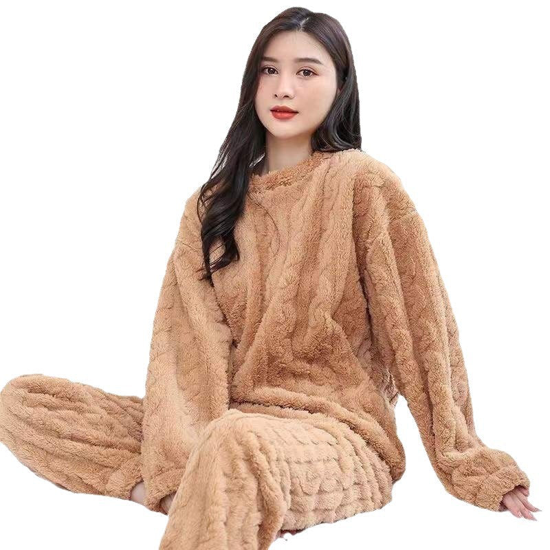 Womens Fleece Lined Pajama Set