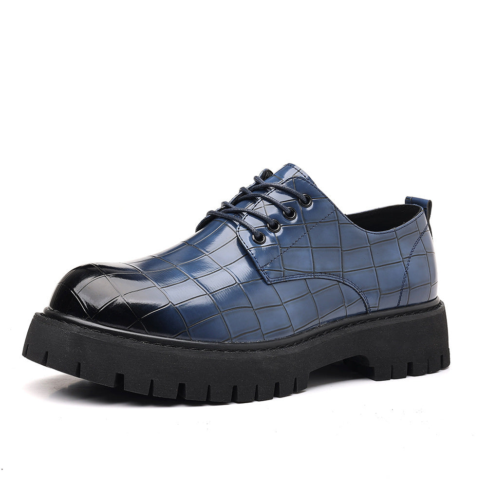 Men's thick-soled height-increasing shoes