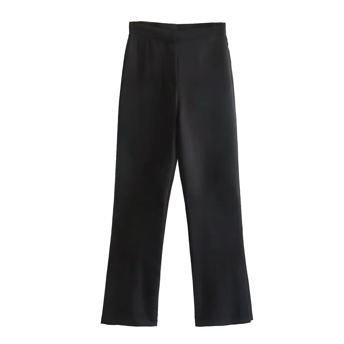 Flip-Trimmed Underwear Vest  Trouser Leg Straight Pants