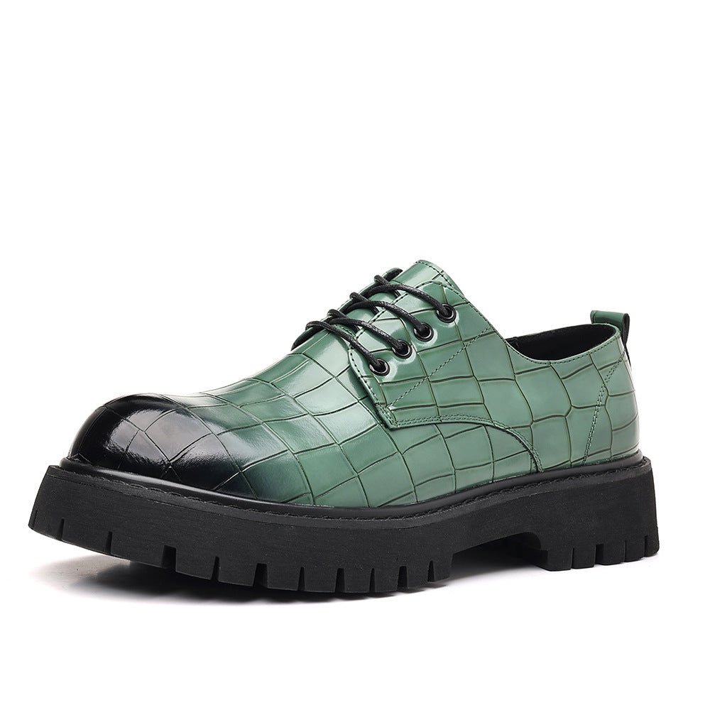 Men's thick-soled height-increasing shoes