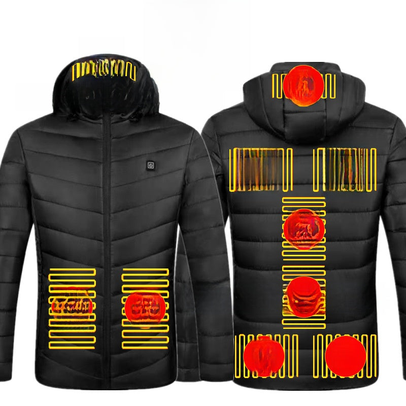 Thermal cotton coat with heating function