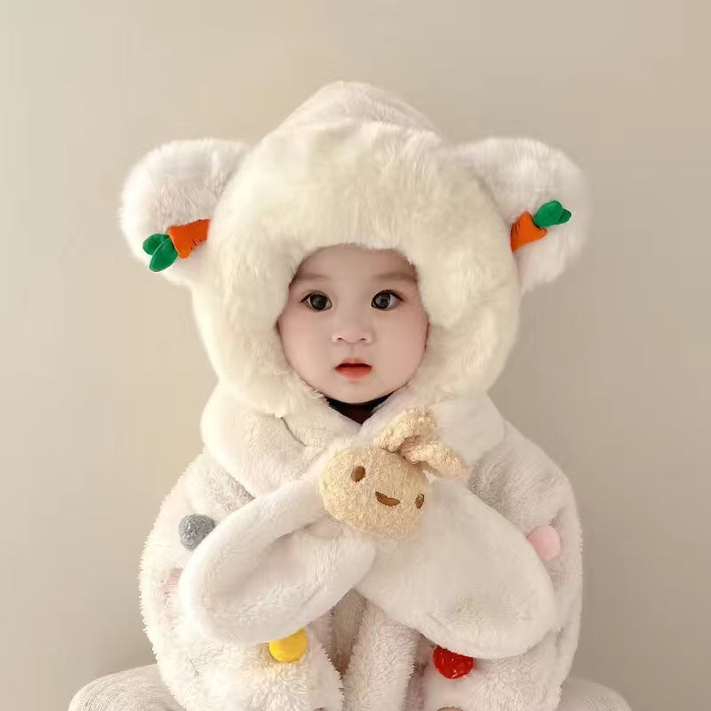 Thickened Windproof Fluffy Cap