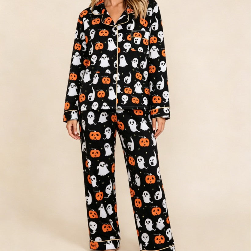 Women's long-sleeve Halloween pajamas