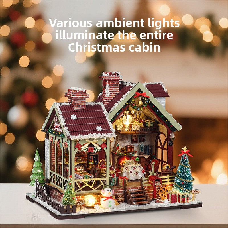 DIY Miniature Christmas House Model with Music