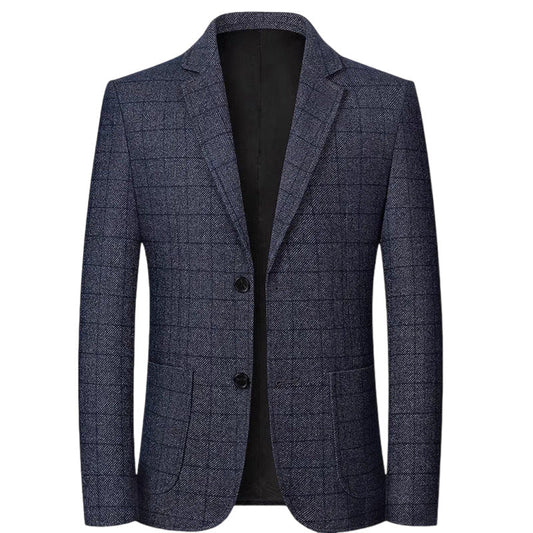 Plaid suit jacket