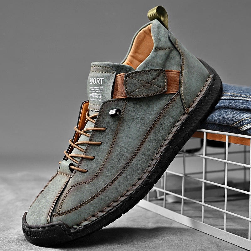 Unisex Mid-Top Microfiber Leather Martin Boots