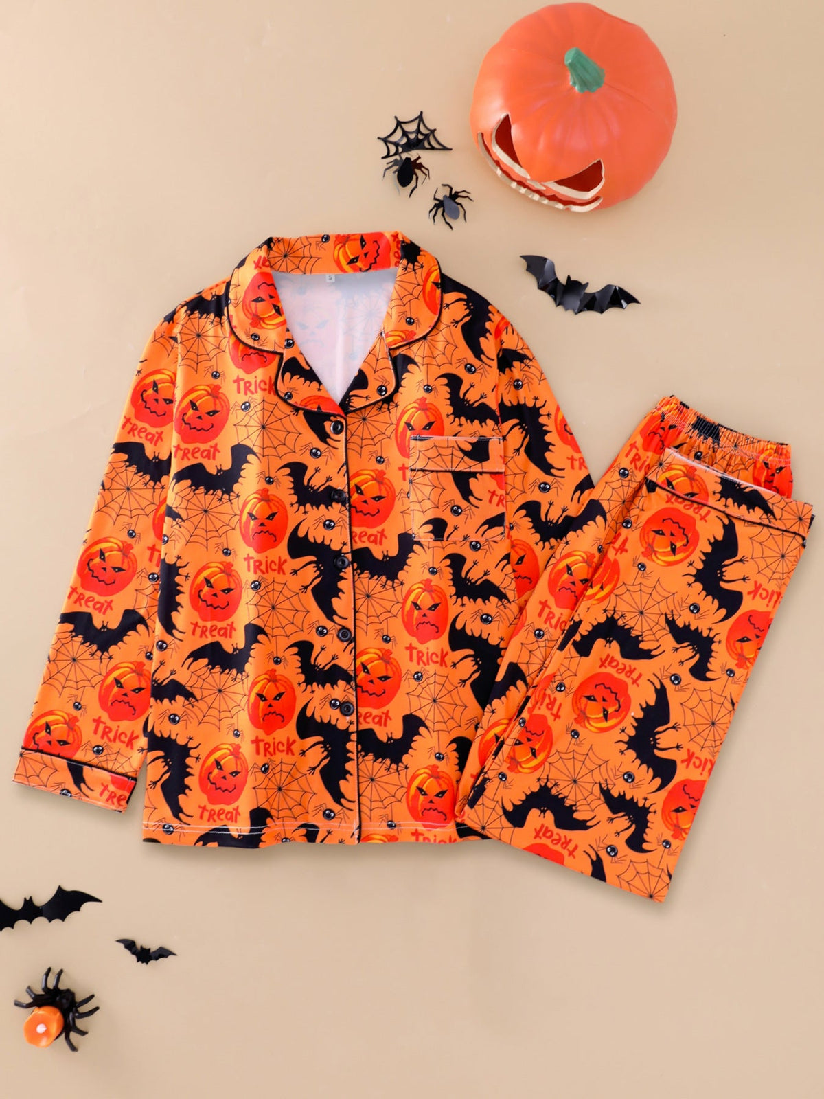 Women's long-sleeve Halloween pajamas