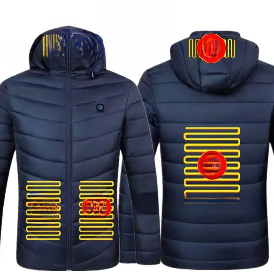 Thermal cotton coat with heating function