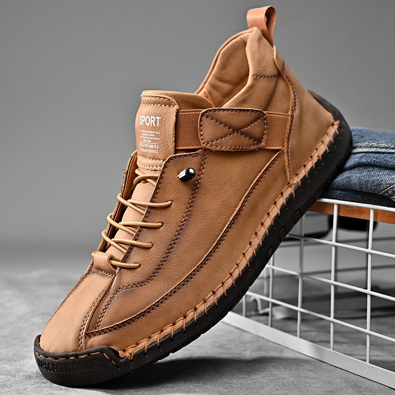 Unisex Mid-Top Microfiber Leather Martin Boots
