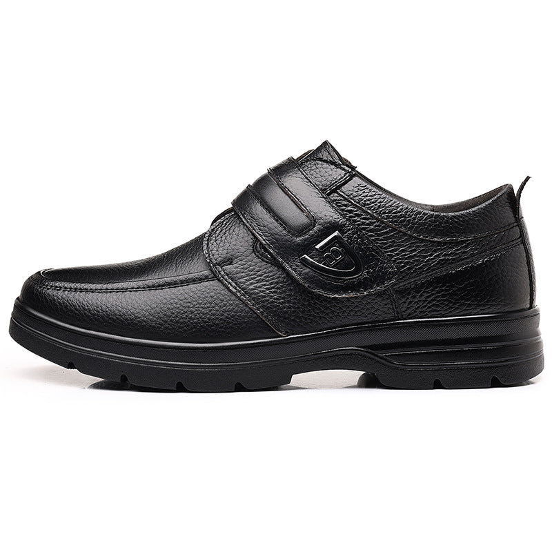 Mens Genuine Leather Slip-On Casual Shoes