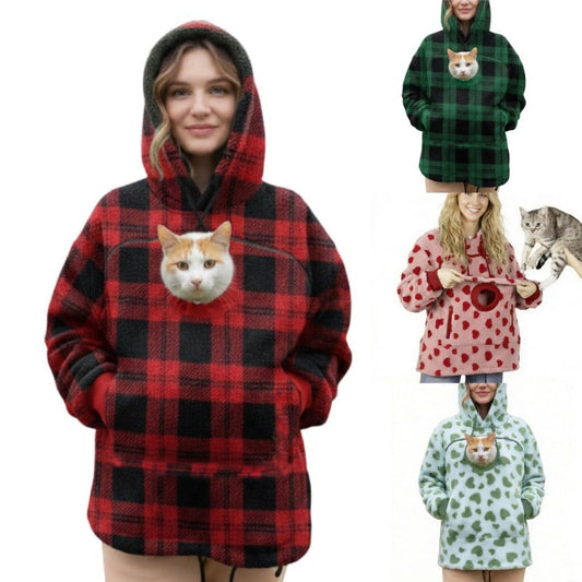 Hooded Sweater Hoodie Loose Casual Warm Sweater
