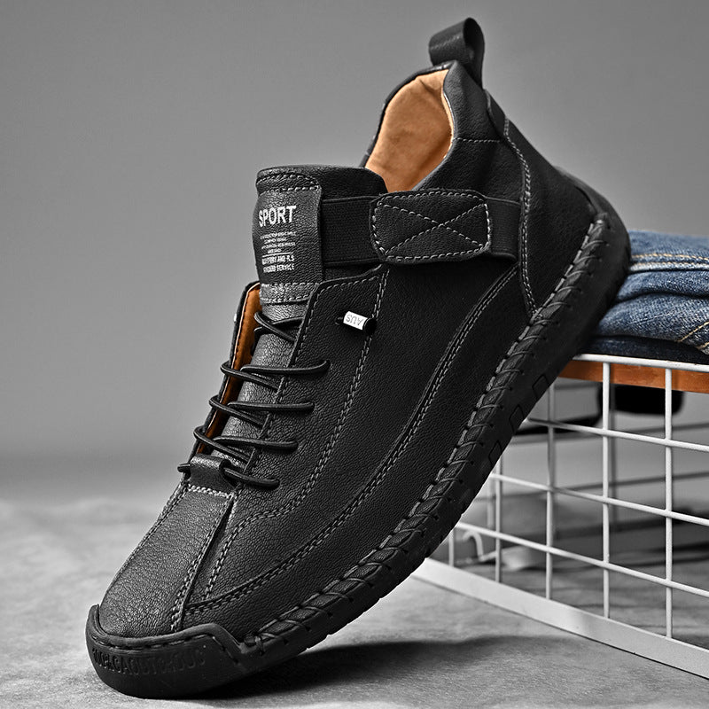 Unisex Mid-Top Microfiber Leather Martin Boots