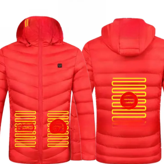Thermal cotton coat with heating function