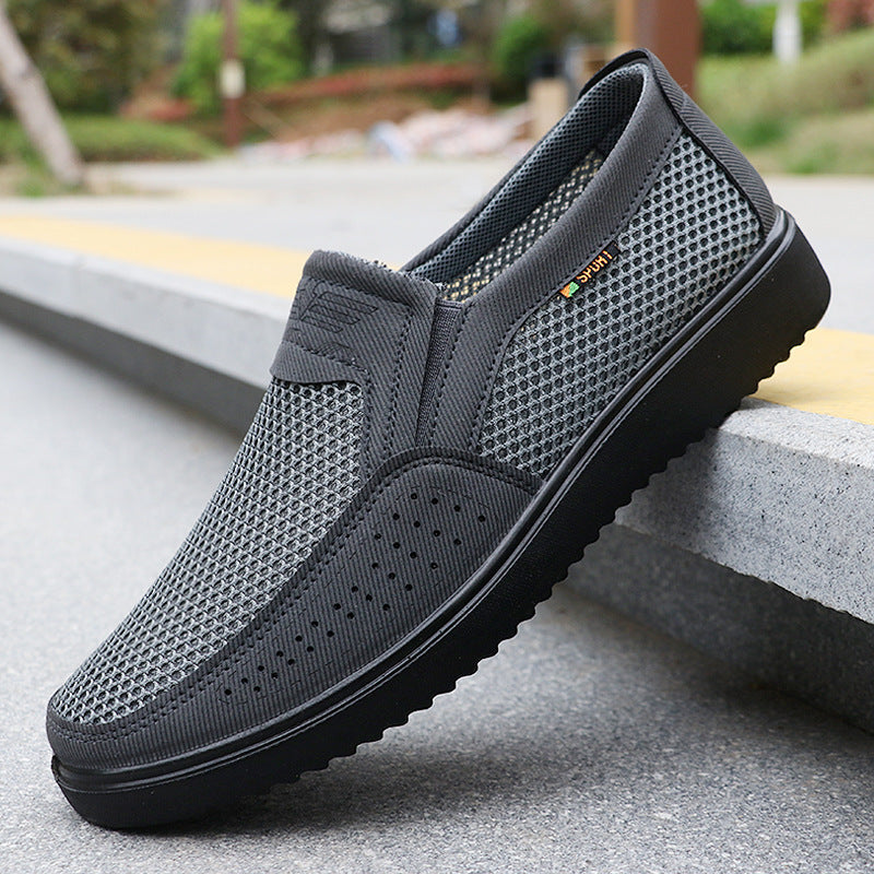 Mens Breathable Slip-On Casual Shoes