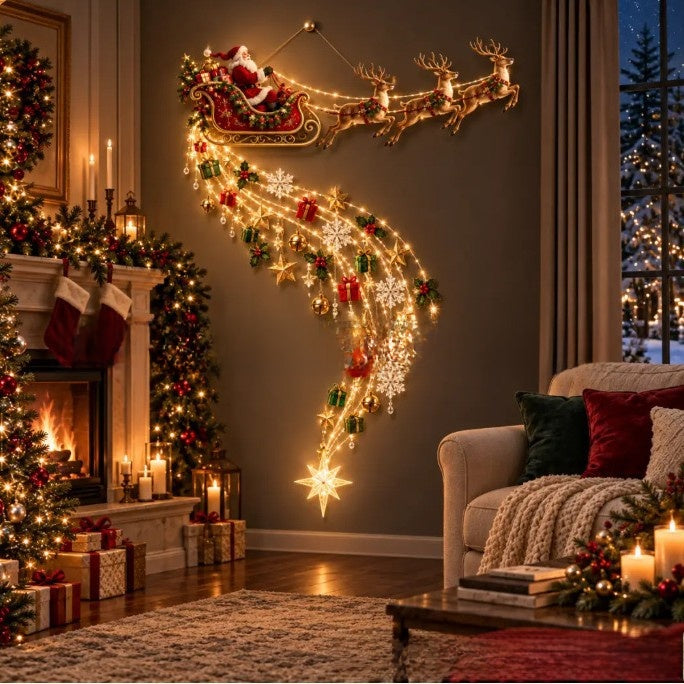 Glowing wall decoration