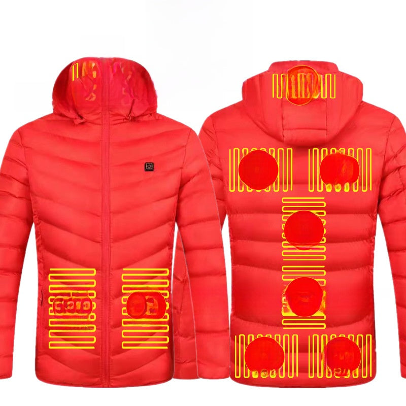 Thermal cotton coat with heating function