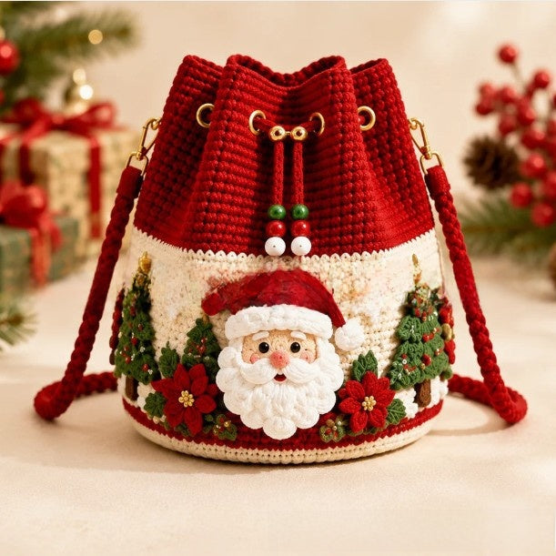 Crochet bucket bag