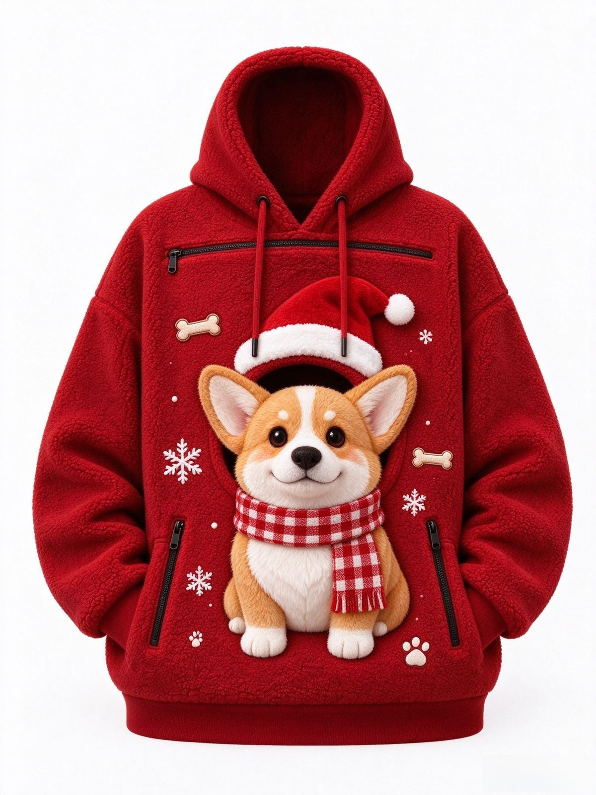 Christmas Hooded Fleece Sweatshirt