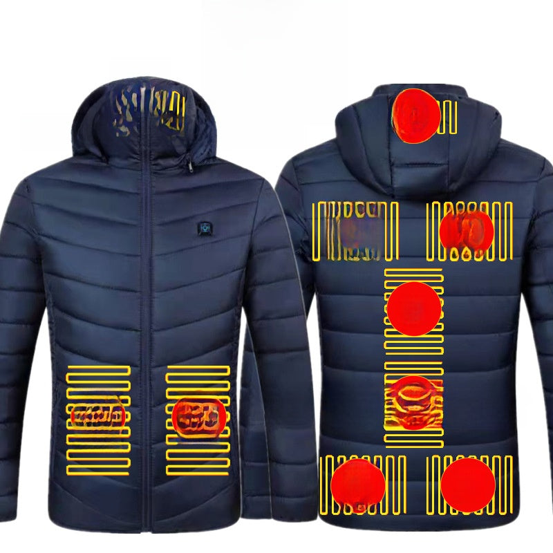 Thermal cotton coat with heating function