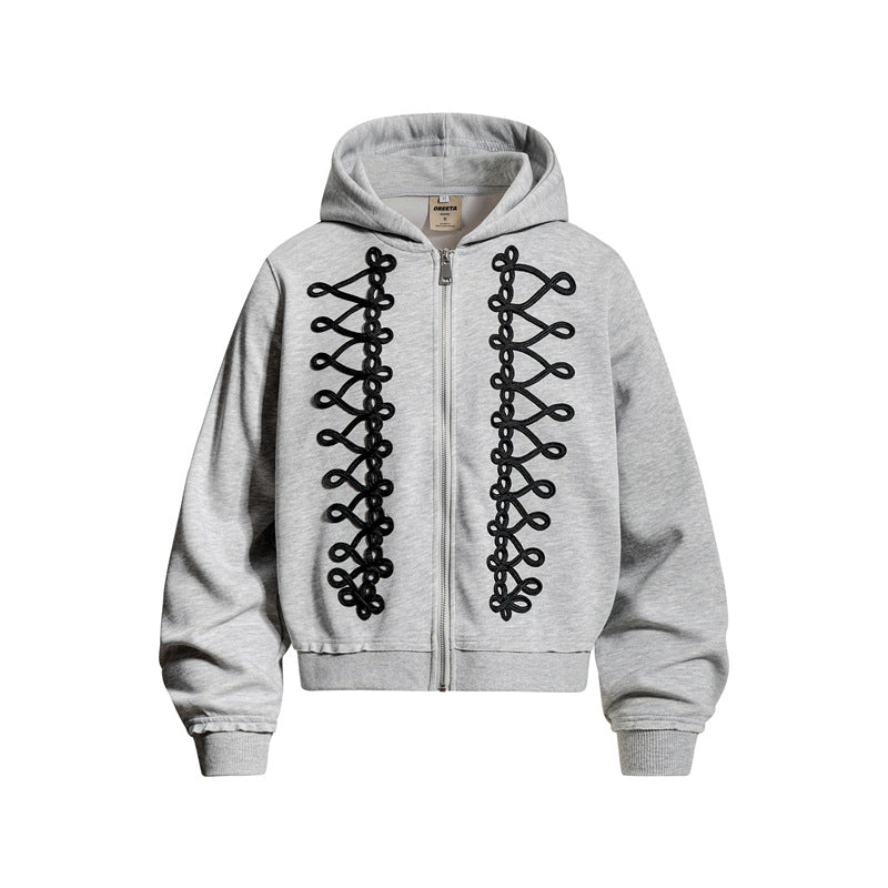 Couple-style bow knot design hooded sweatshirt set