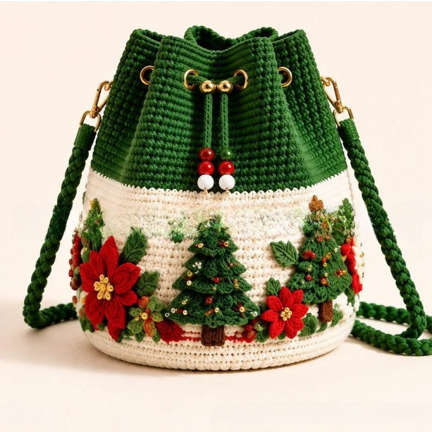 Crochet bucket bag