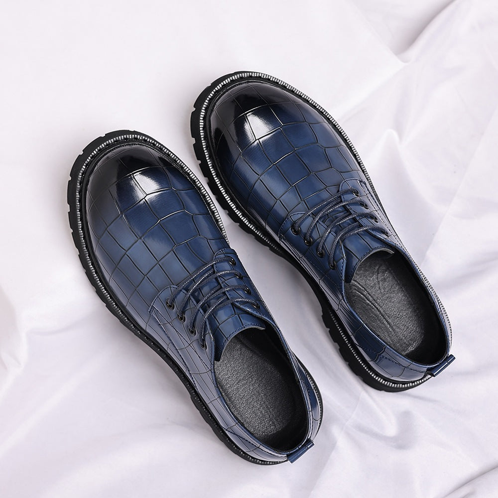 Men's thick-soled height-increasing shoes
