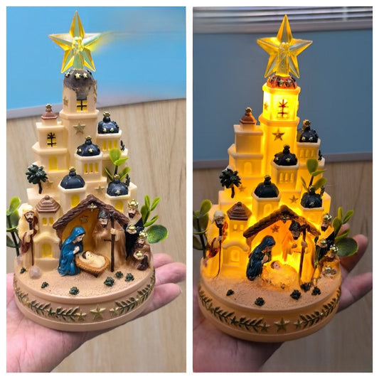 Lighted Christmas Village Ornament
