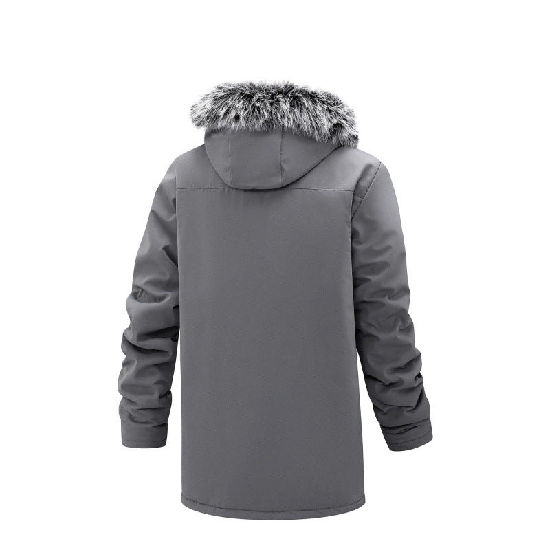 Men's mid-length jacket coat