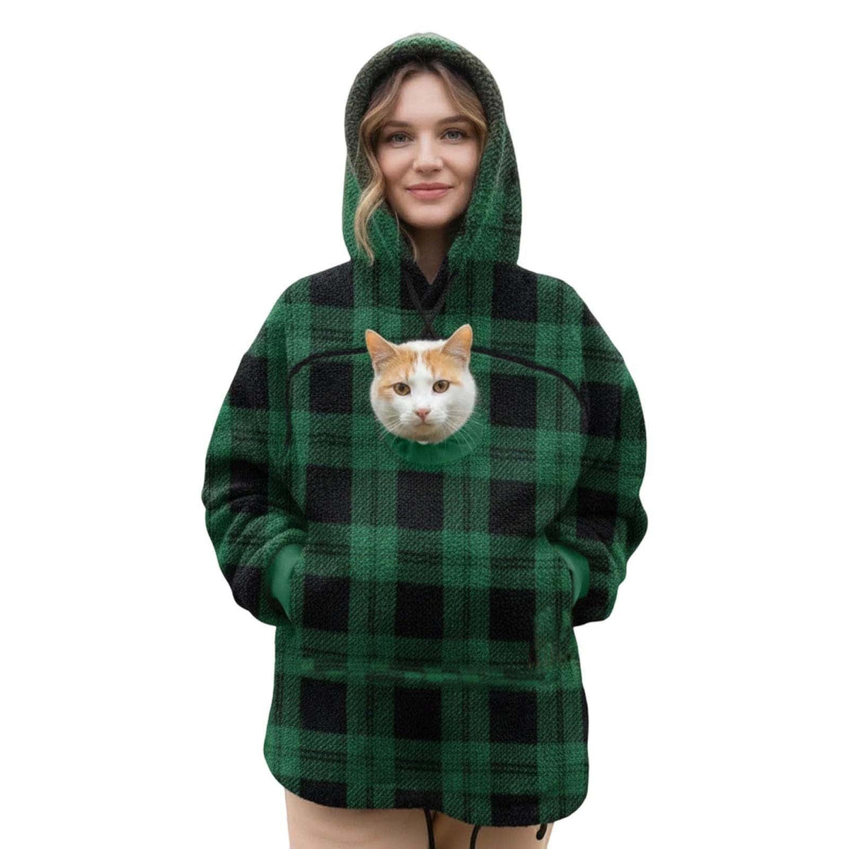 Hooded Sweater Hoodie Loose Casual Warm Sweater