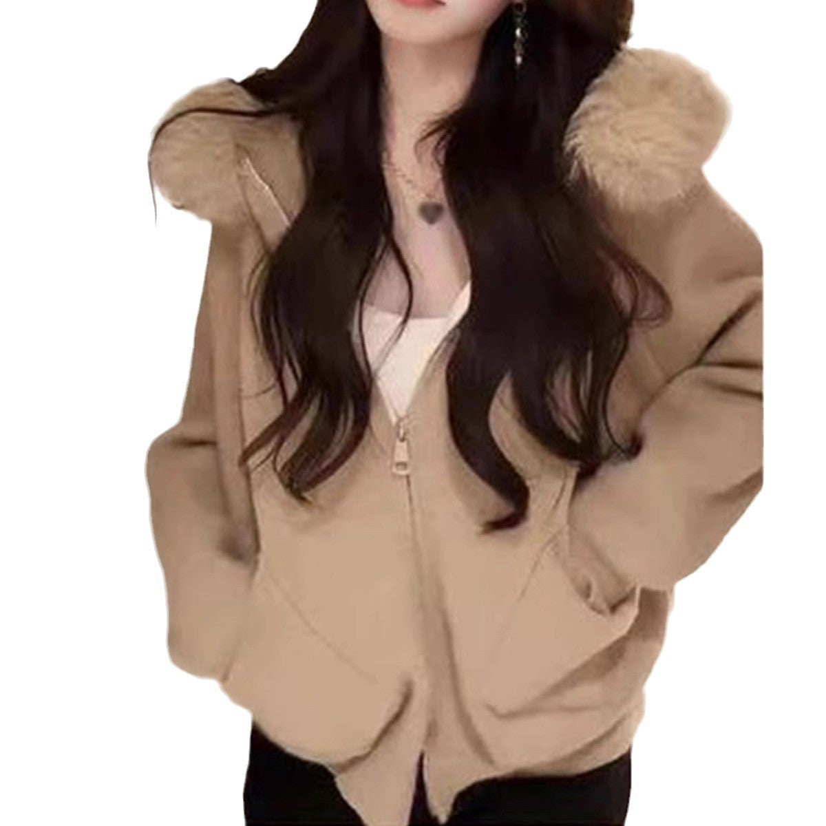 Hooded sweater coat